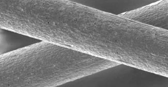 Nitinol braided wire after oxide removal with our MicroClean product