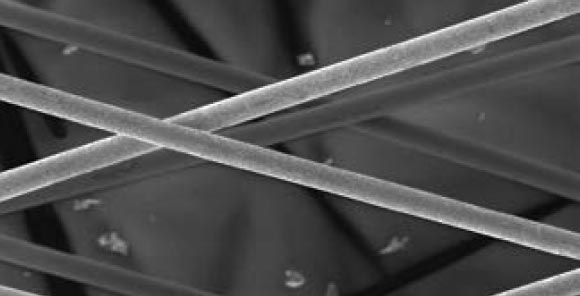 Nitinol braided wire after cleaning and electropolishing with RBP MicroClean and ElectroPolish products